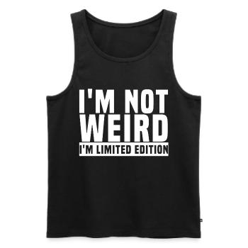 Je ne suis pas Weir I Am Édition limitée - Débardeur bio Premium Homme - noir - Devant - Michal (187cm)