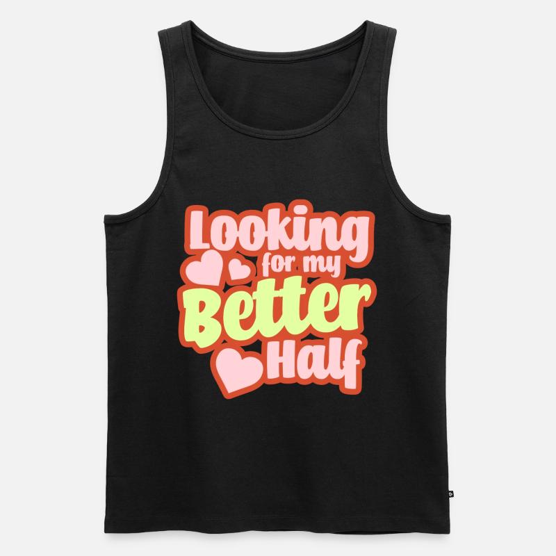 Valentines - Männer Premium Bio Tank Top - Schwarz