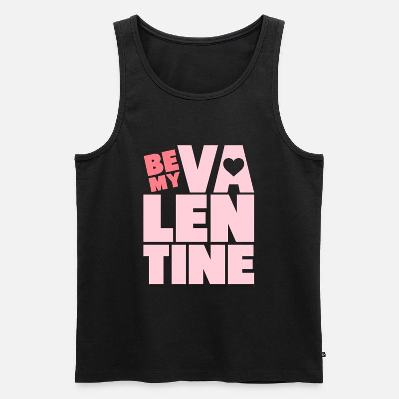 Valentines - Männer Premium Bio Tank Top - Schwarz
