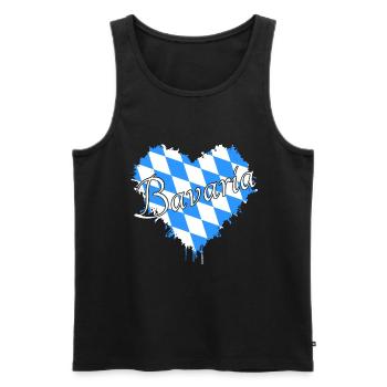 Bavaria Bayern - Männer Premium Bio Tank Top - Schwarz - Vorne - Michal (187cm)