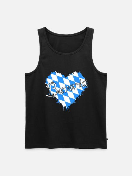 Bavaria Bayern - Männer Premium Bio Tank Top - Schwarz