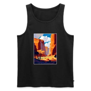 Canyon de Chelly National Monument Arizona Reisen - Männer Premium Bio Tank Top - Schwarz - Vorne - AI Model Male 178 light (178cm)