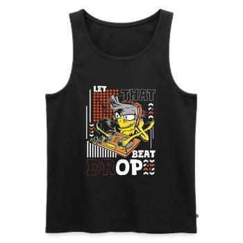 DJ Celebrate Sound - Men's Premium Organic Tank Top - black - Front - Michal (187cm)