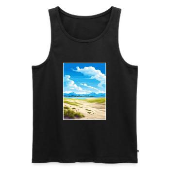 Parc national de la vallée de Kobuk Alaska affiche de voyage - Débardeur bio Premium Homme - noir - Devant - Michal (187cm)