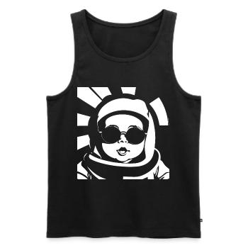 Funny Toddler Wearing Sunglasses Cool Baby - Men's Premium Organic Tank Top - black - Front - Michal (187cm)