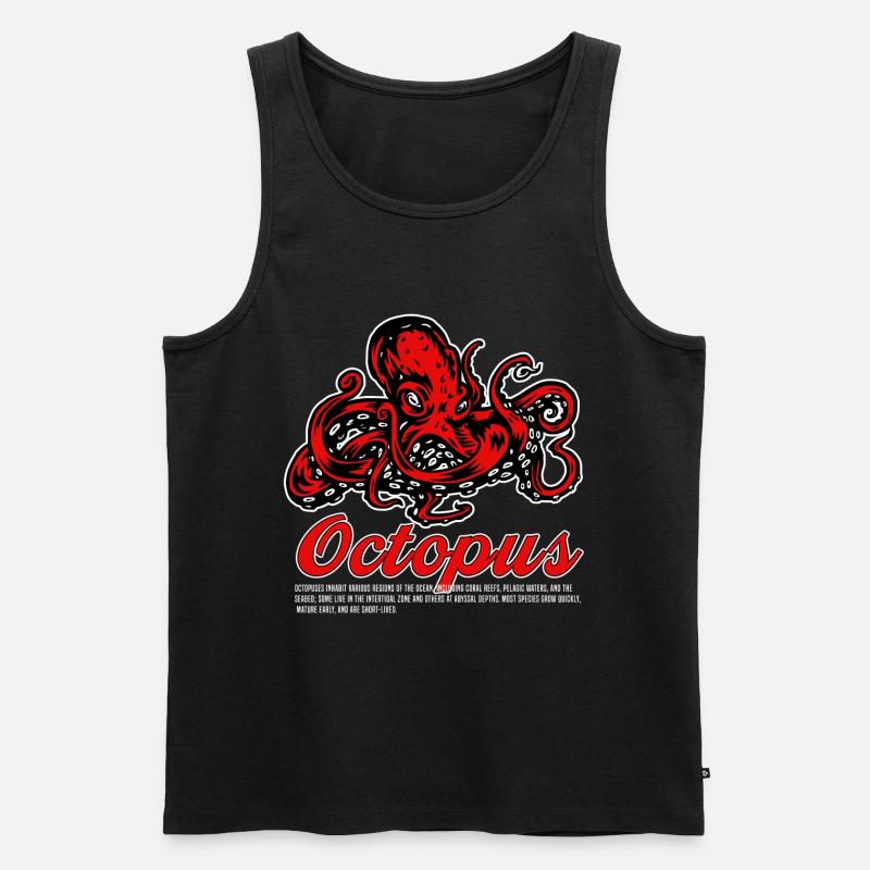 otopus - Männer Premium Bio Tank Top - Schwarz
