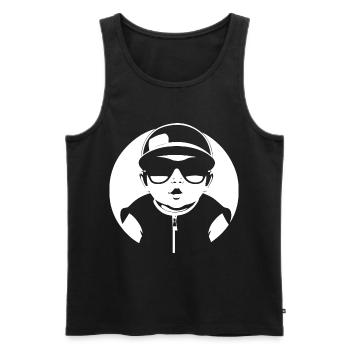 Drôle Enfant En Bas Âge Portant Des Lunettes De Soleil Cool Bébé - Débardeur bio Premium Homme - noir - Devant - Michal (187cm)