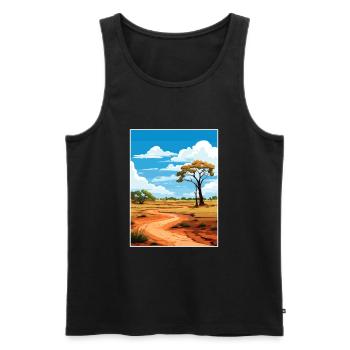 The Kimberley Australia Vintage Travel Poster WPA - Men's Premium Organic Tank Top - black - Front - Michal (187cm)