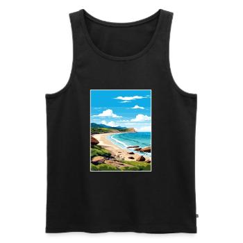 Wilsons Promontory National Park Reiseplakat - Männer Premium Bio Tank Top - Schwarz - Vorne - Michal (187cm)