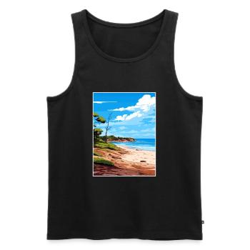 Cape Le Grand National Park Australia Souvenir - Men's Premium Organic Tank Top - black - Front - Michal (187cm)