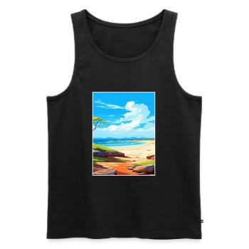 Cape Le Grand National Park Australia Souvenir - Men's Premium Organic Tank Top - black - Front - Michal (187cm)