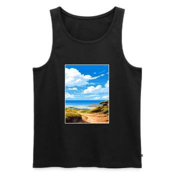 Cape Le Grand National Park Australia Souvenir - Men's Premium Organic Tank Top - black - Front - Michal (187cm)