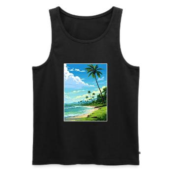 Osa Halbinsel Costa Rica Vintage Reiseposter WPA - Männer Premium Bio Tank Top - Schwarz - Vorne - Michal (187cm)