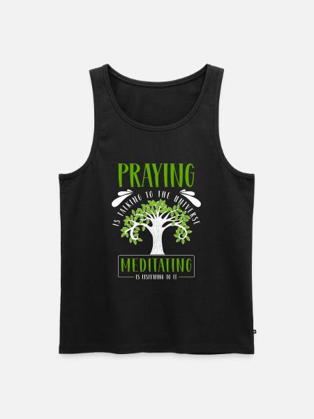 Yoga Zen Mindfulness - Men's Premium Organic Tank Top - black