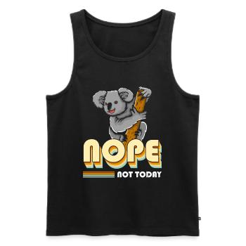 Eucalyptus Animal Australia - Men's Premium Organic Tank Top - black - Front - AI Model Male 178 light (178cm)