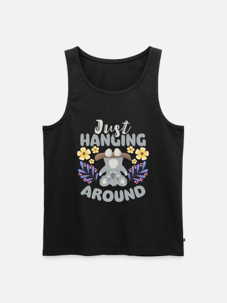 Eucalyptus Fluffy Marsupial Outback - Men's Premium Organic Tank Top - black