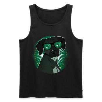 Afrikanische Union - Männer Premium Bio Tank Top - Schwarz - Vorne - AI Model Male 178 light (178cm)