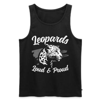 Africa, Wild, Predator - Men's Premium Organic Tank Top - charcoal grey - Front - Alexander (188cm)