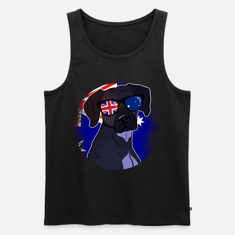 Australien - Männer Premium Bio Tank Top - Schwarz