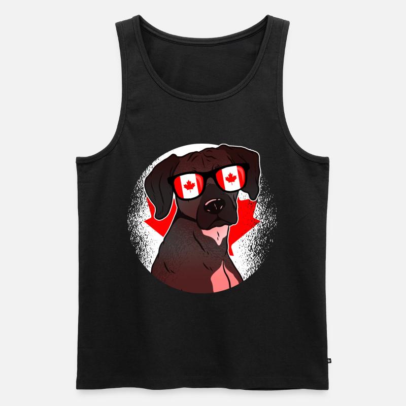 Kanada - Männer Premium Bio Tank Top - Schwarz