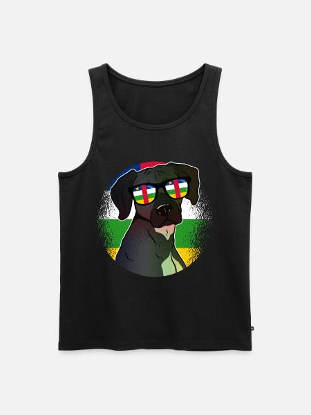 Central African Republic - Men's Premium Organic Tank Top - black