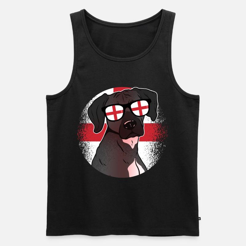 England - Männer Premium Bio Tank Top - Schwarz