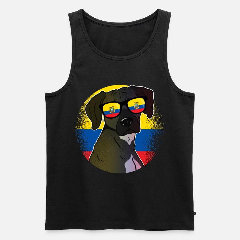 Ecuador - Männer Premium Bio Tank Top - Schwarz