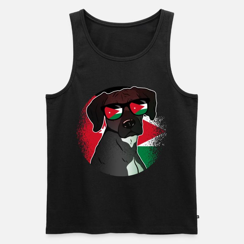 Jordanien - Männer Premium Bio Tank Top - Schwarz
