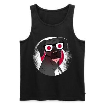 Japan - Männer Premium Bio Tank Top - Schwarz - Vorne - AI Model Male 178 light (178cm)
