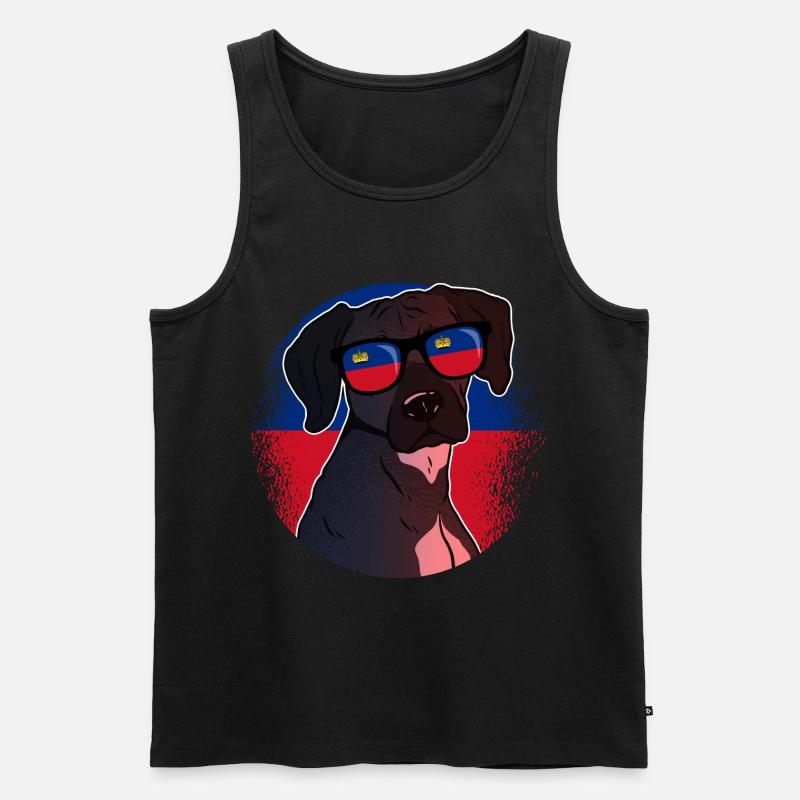 Liechtenstein - Männer Premium Bio Tank Top - Schwarz