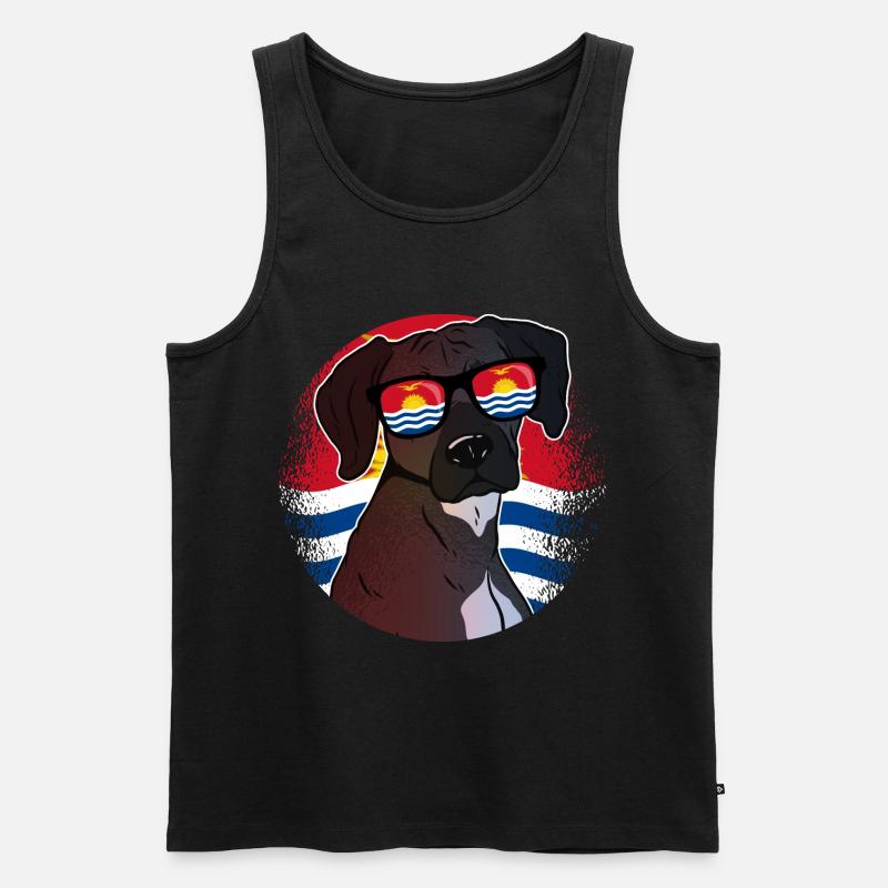 Kiribati - Männer Premium Bio Tank Top - Schwarz