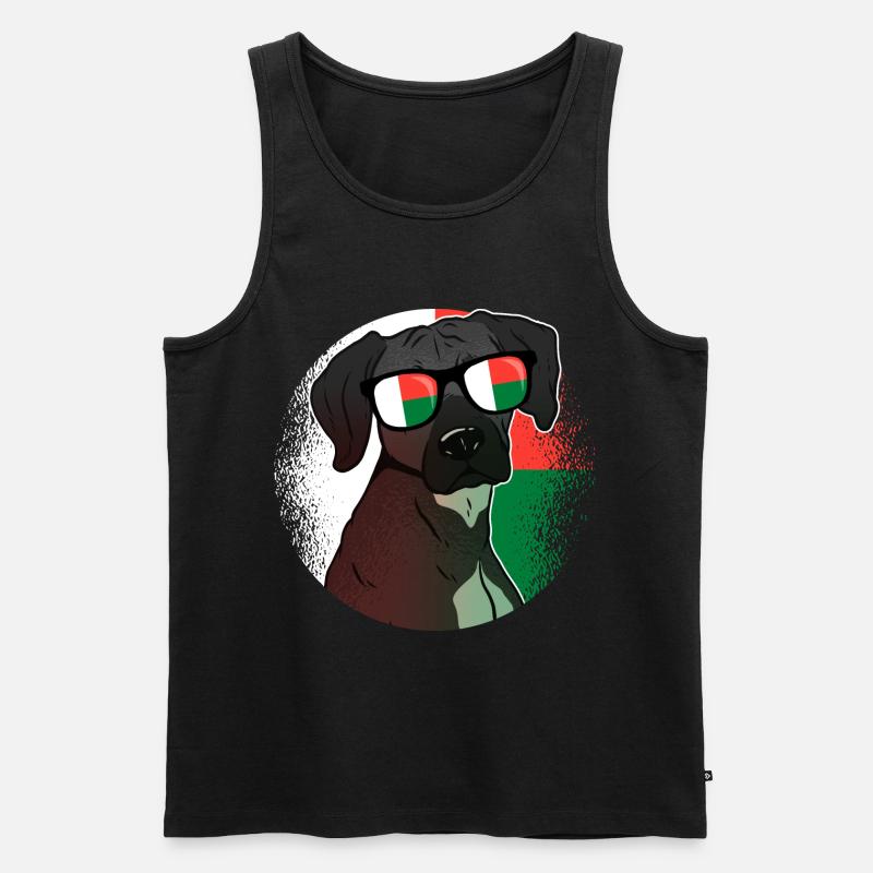 Madagaskar - Männer Premium Bio Tank Top - Schwarz