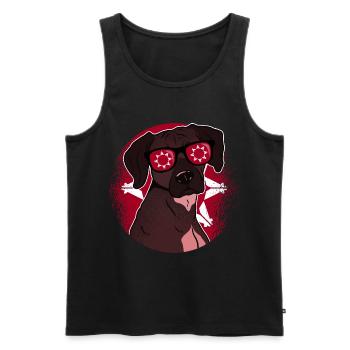 Lakota - Men's Premium Organic Tank Top - black - Front - Michal (187cm)