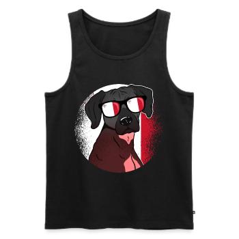 Malta - Men's Premium Organic Tank Top - black - Front - AI Model Male 178 light (178cm)
