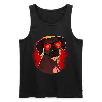 Montenegro - Männer Premium Bio Tank Top - Schwarz - Vorne - AI Model Male 178 light (178cm)