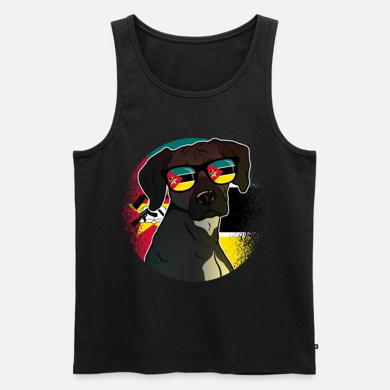 Mosambik - Männer Premium Bio Tank Top - Schwarz