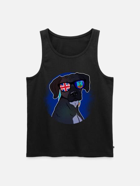 Montserrat - Men's Premium Organic Tank Top - black