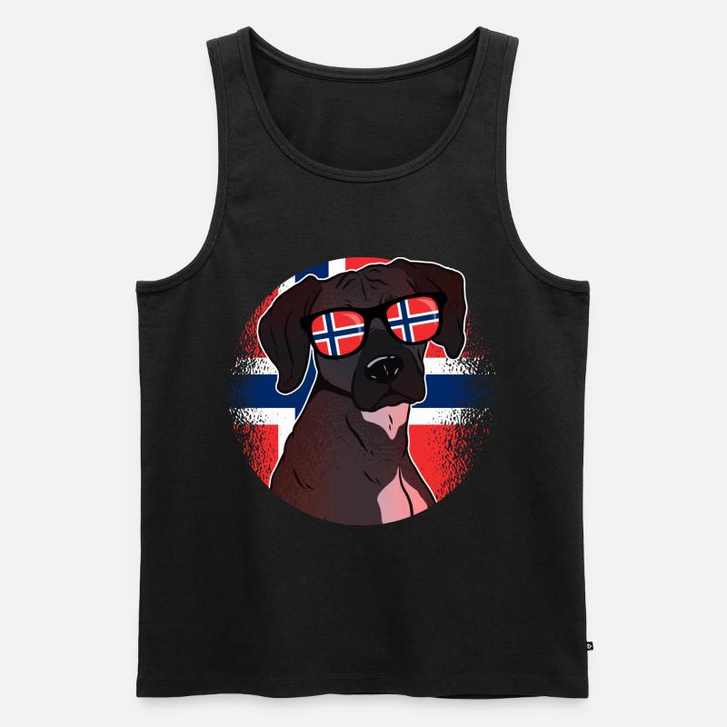Norwegen - Männer Premium Bio Tank Top - Schwarz