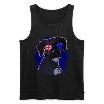 Nouvelle Zélande - Débardeur bio Premium Homme - noir - Devant - AI Model Male 178 light (178cm)