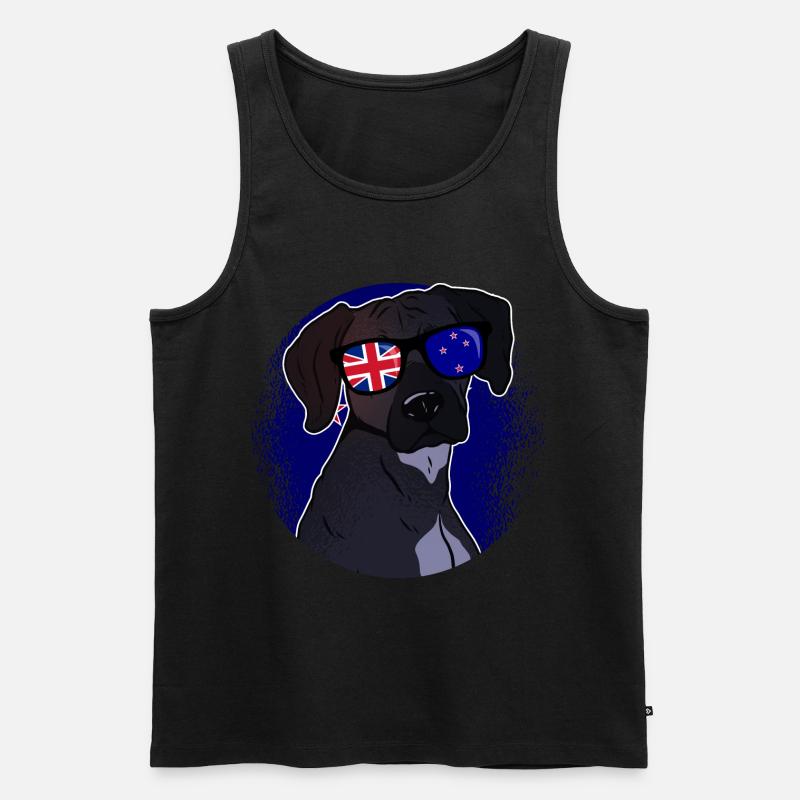 Neuseeland - Männer Premium Bio Tank Top - Schwarz