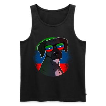 Ogaden - Débardeur bio Premium Homme - noir - Devant - Michal (187cm)