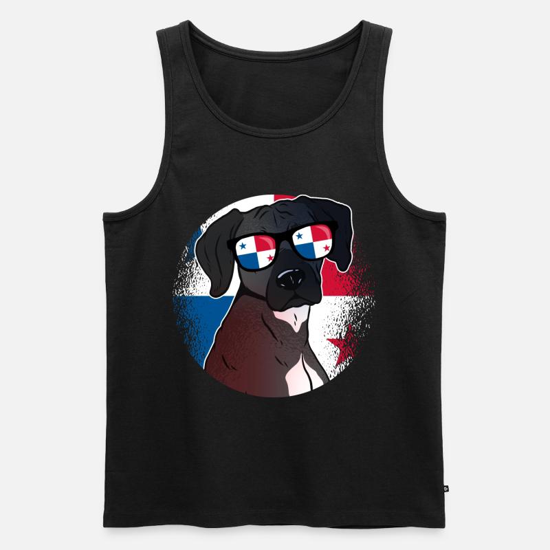 Panama - Männer Premium Bio Tank Top - Schwarz