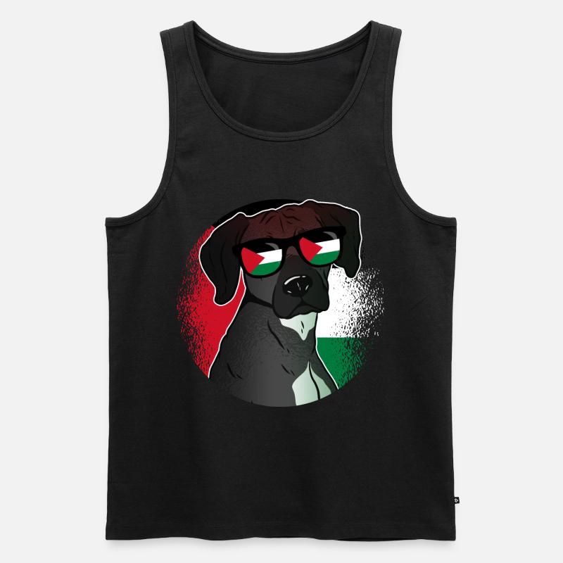 Palästina - Männer Premium Bio Tank Top - Schwarz