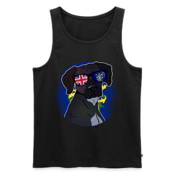 Pitcairninseln - Männer Premium Bio Tank Top - Schwarz - Vorne - AI Model Male 178 light (178cm)