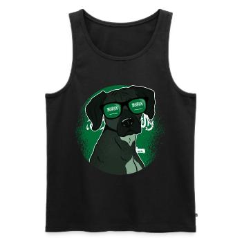 Saudi-Arabien - Männer Premium Bio Tank Top - Schwarz - Vorne - AI Model Male 178 light (178cm)
