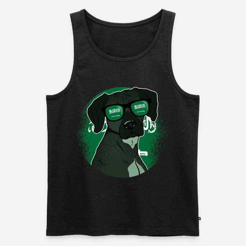 Saudi-Arabien - Männer Premium Bio Tank Top - Schwarz