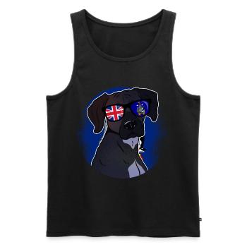 Géorgie du Sud et les îles Sandwich du Sud - Débardeur bio Premium Homme - noir - Devant - Michal (187cm)