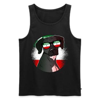 Somaliland - Débardeur bio Premium Homme - noir - Devant - Michal (187cm)