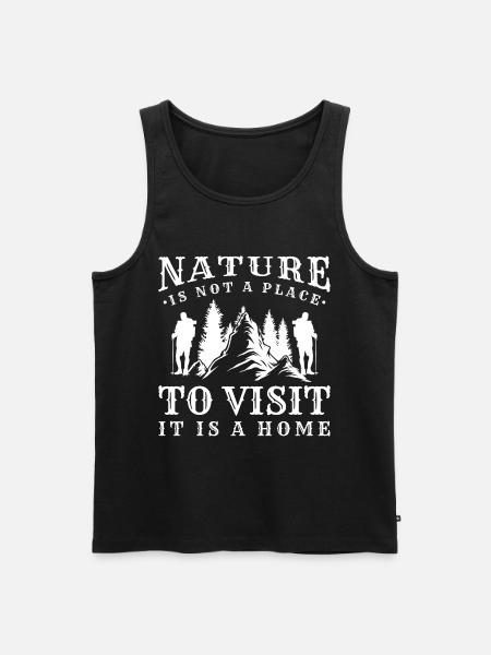 Mountaineering Summit Mountaineering - Men's Premium Organic Tank Top - black