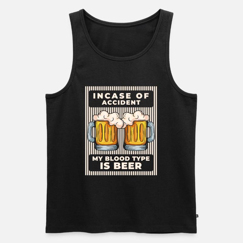Feiern Abfeiern Tanzen Freunde - Männer Premium Bio Tank Top - Schwarz